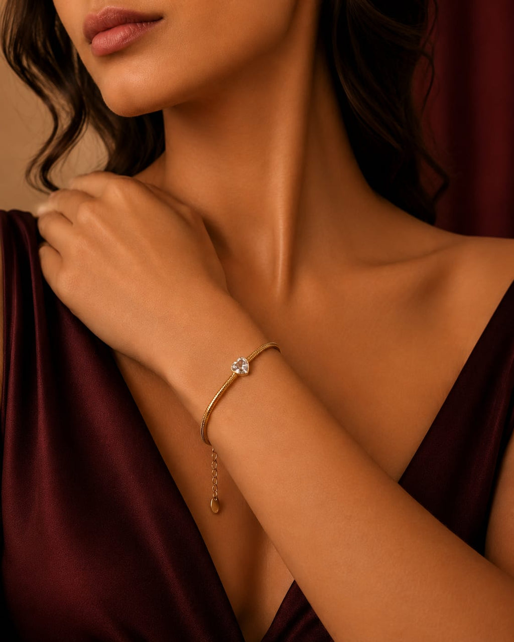 Crystal Heart Bracelet