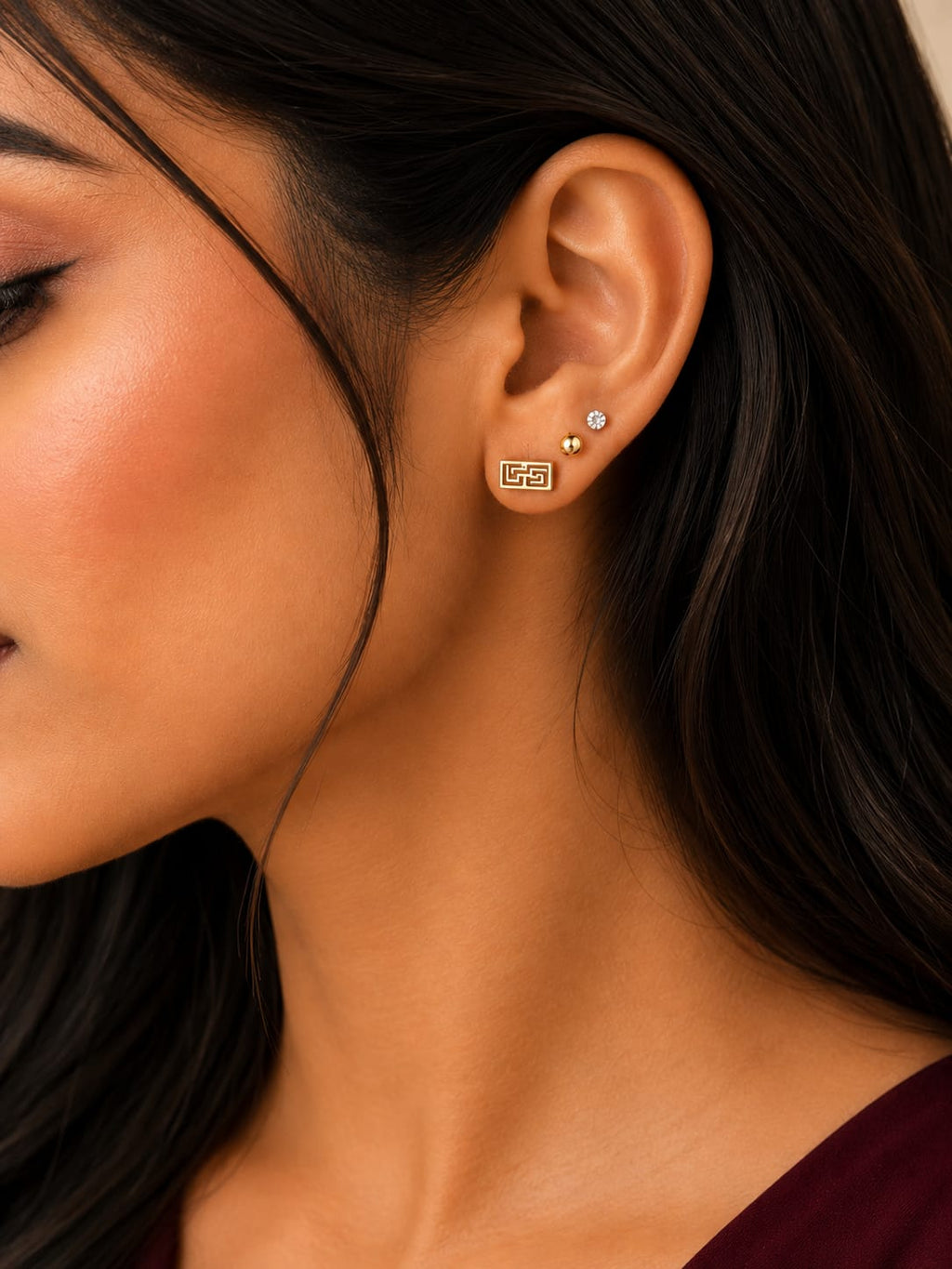 Golden Prestige Studs Set