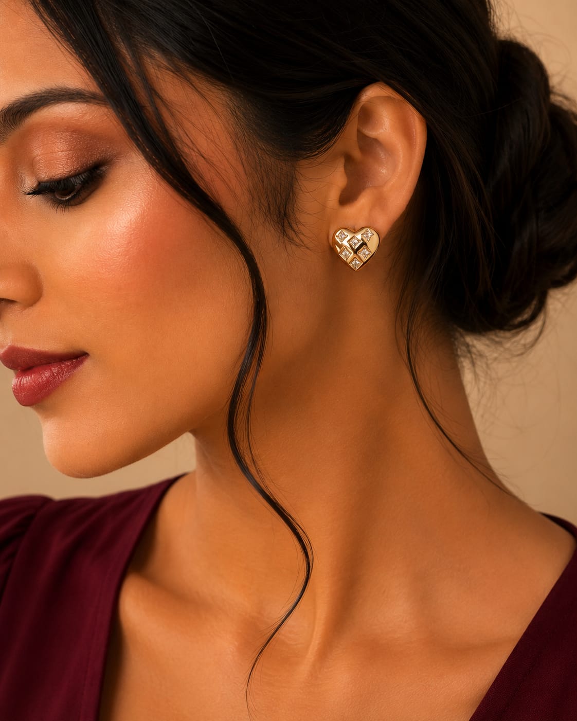 Amour Heart Earrings