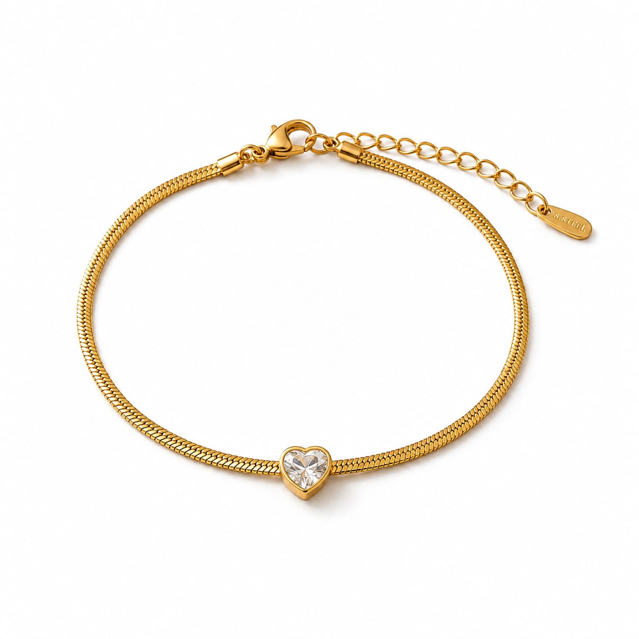 Crystal Heart Bracelet