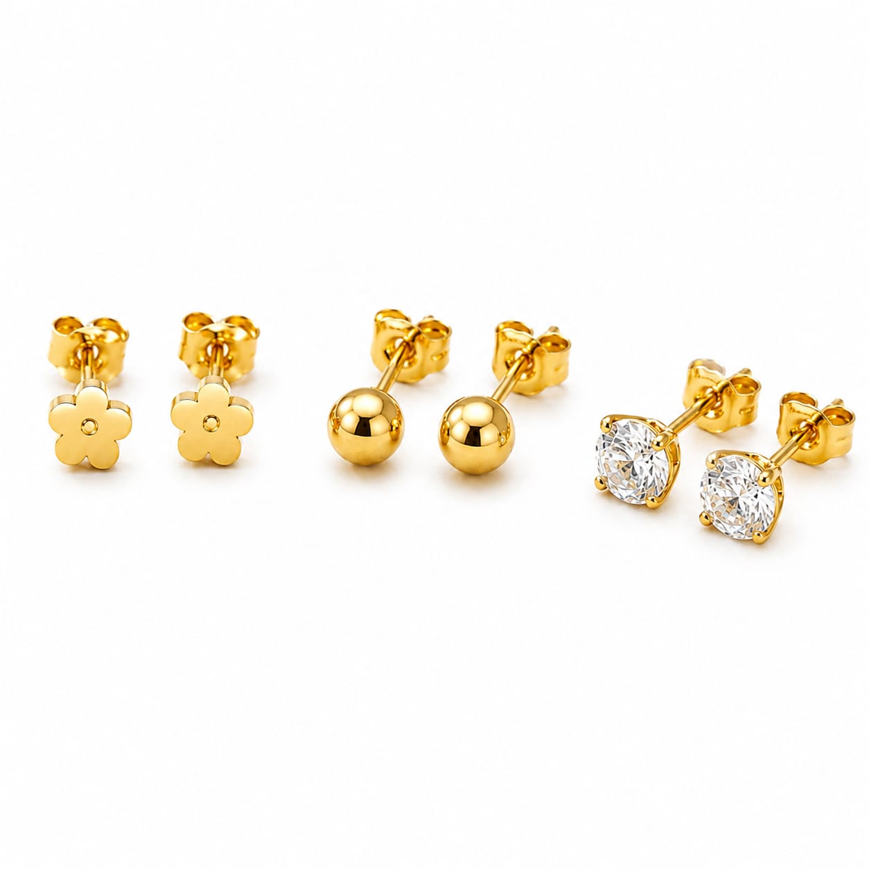 Bloom & Shine Trio Studs