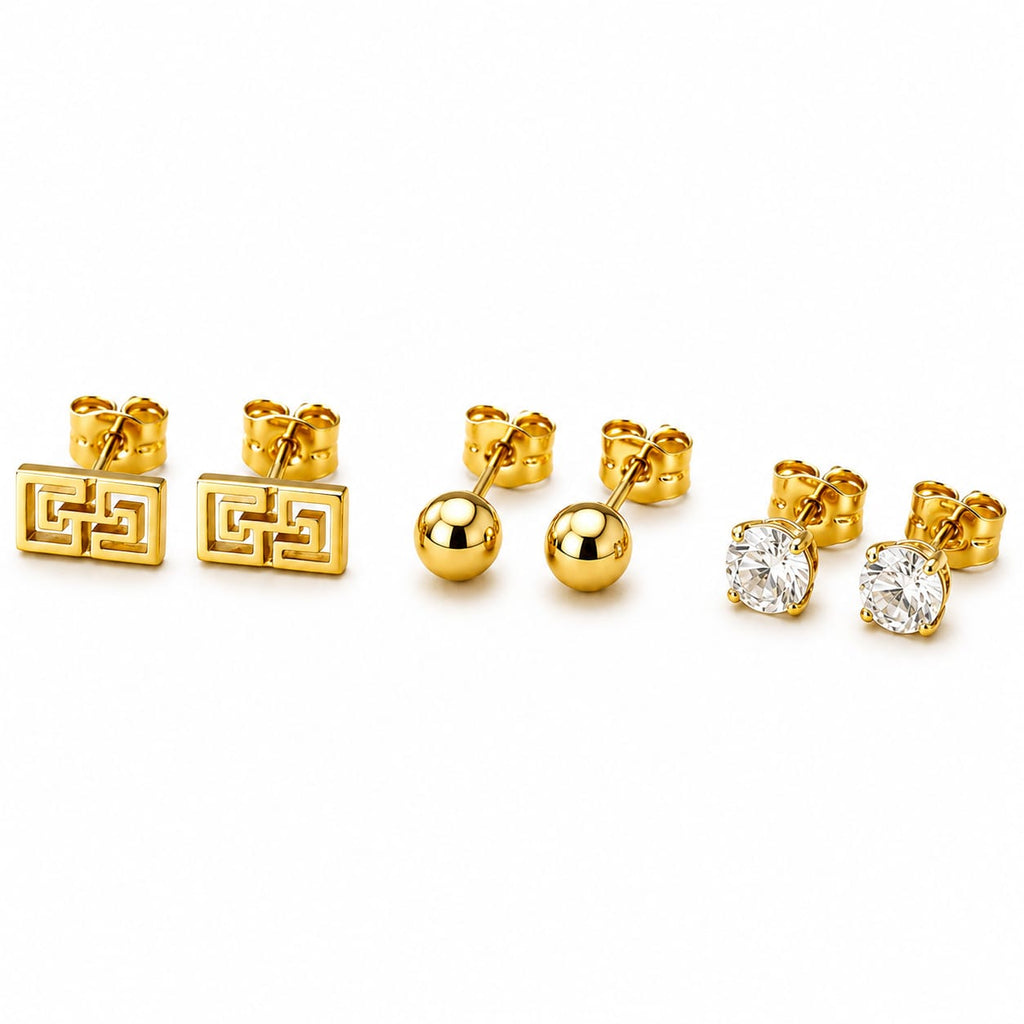 Golden Prestige Studs Set